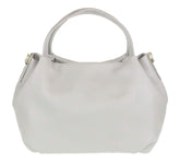 Girly Handbags Womens Bucket Genuine Leather Handbag - Light Grey